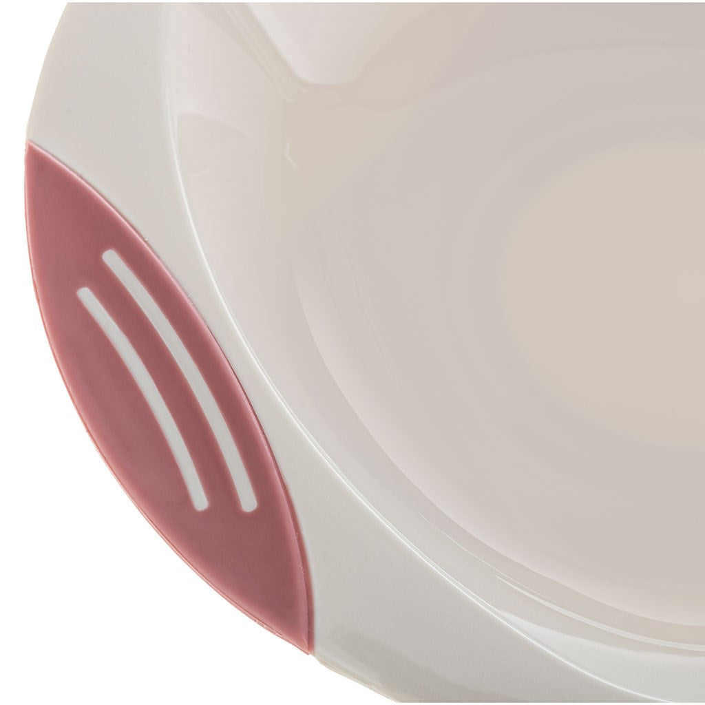 Akuku tapadókorongos piros gyerektányér (a csomagolás sérült)