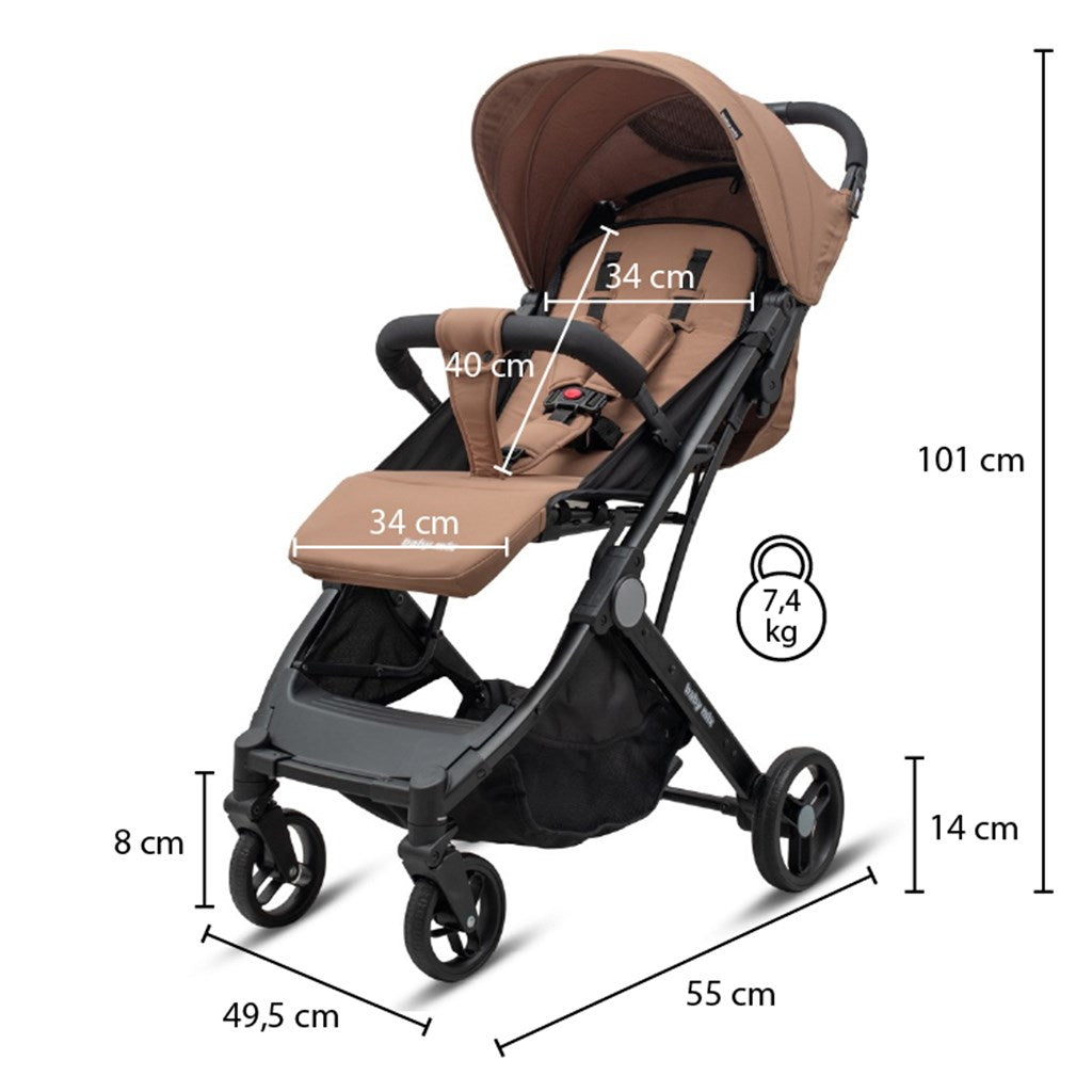 Sport babakocsi Bimelo Baby Mix Ultra-light  fekete