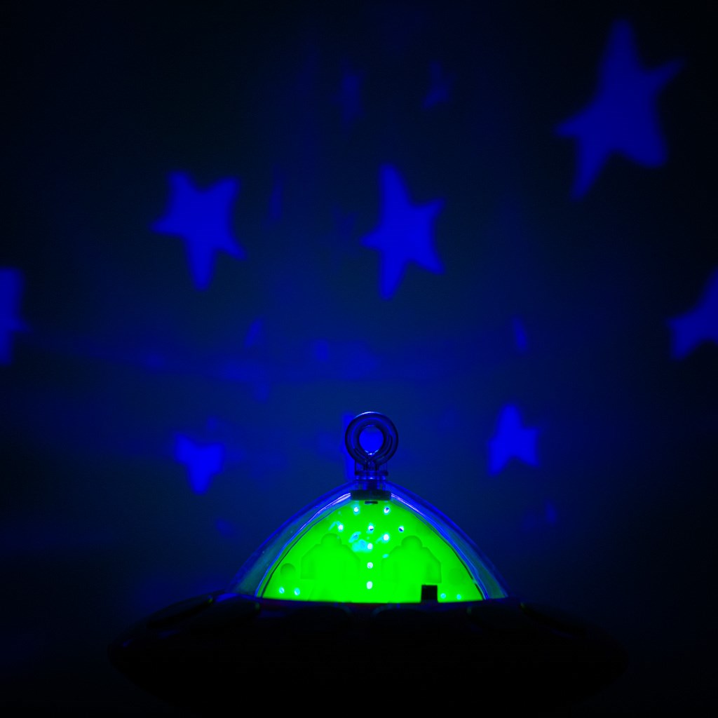 Körhinta a kiságy fölé projektorral és távirányítóval Baby Mix kék (a csomagolás sérült)