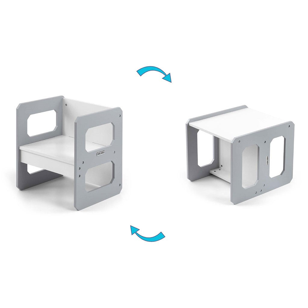 Milly Mally Stella 3 az 1-ben bútorkészlet - Asztal és szék Grey