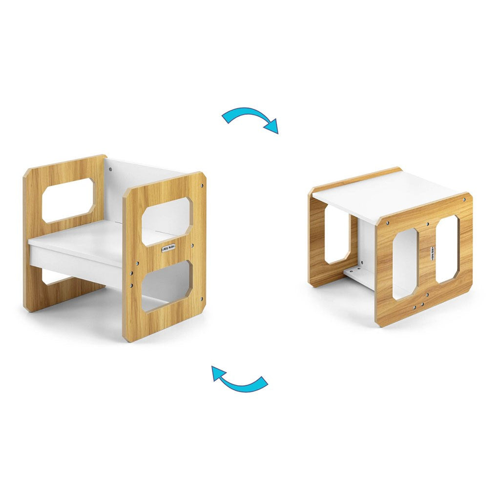 Milly Mally Stella 3 az 1-ben bútorkészlet - Asztal és szék Natural