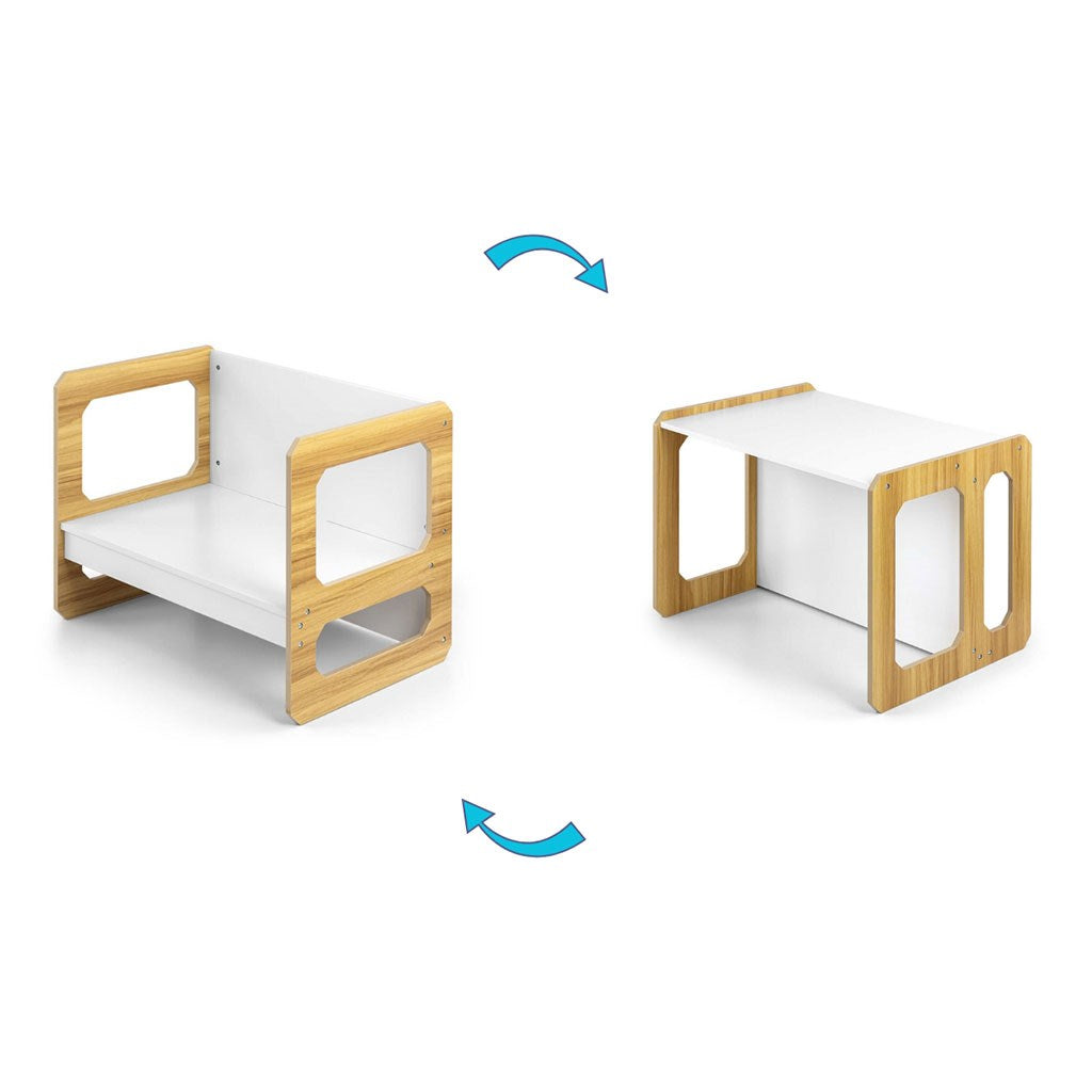 Milly Mally Stella 3 az 1-ben bútorkészlet - Asztal és szék Natural