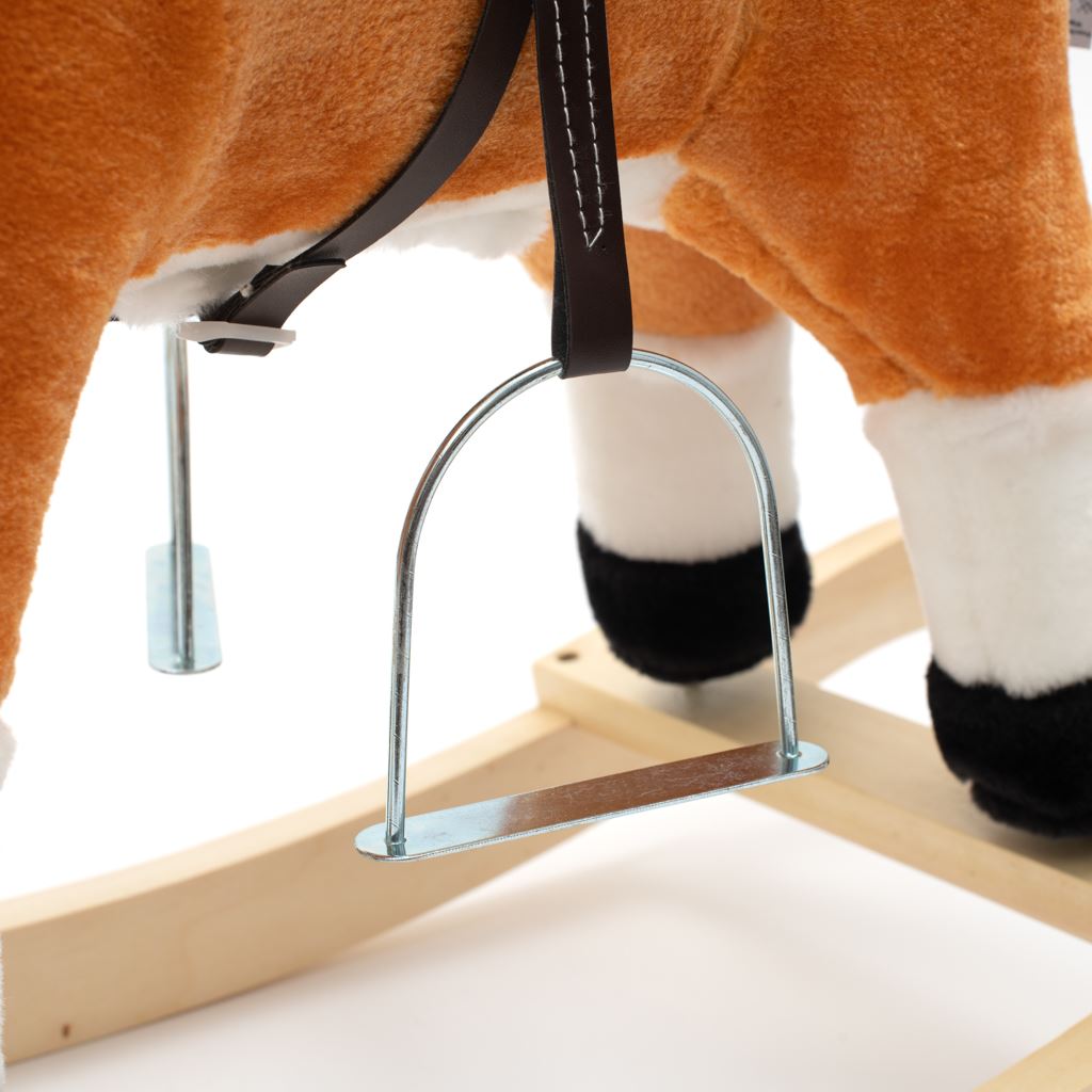 Hintaló dallammal Baby Mix Blesk barna kendővel (a csomagolás sérült)