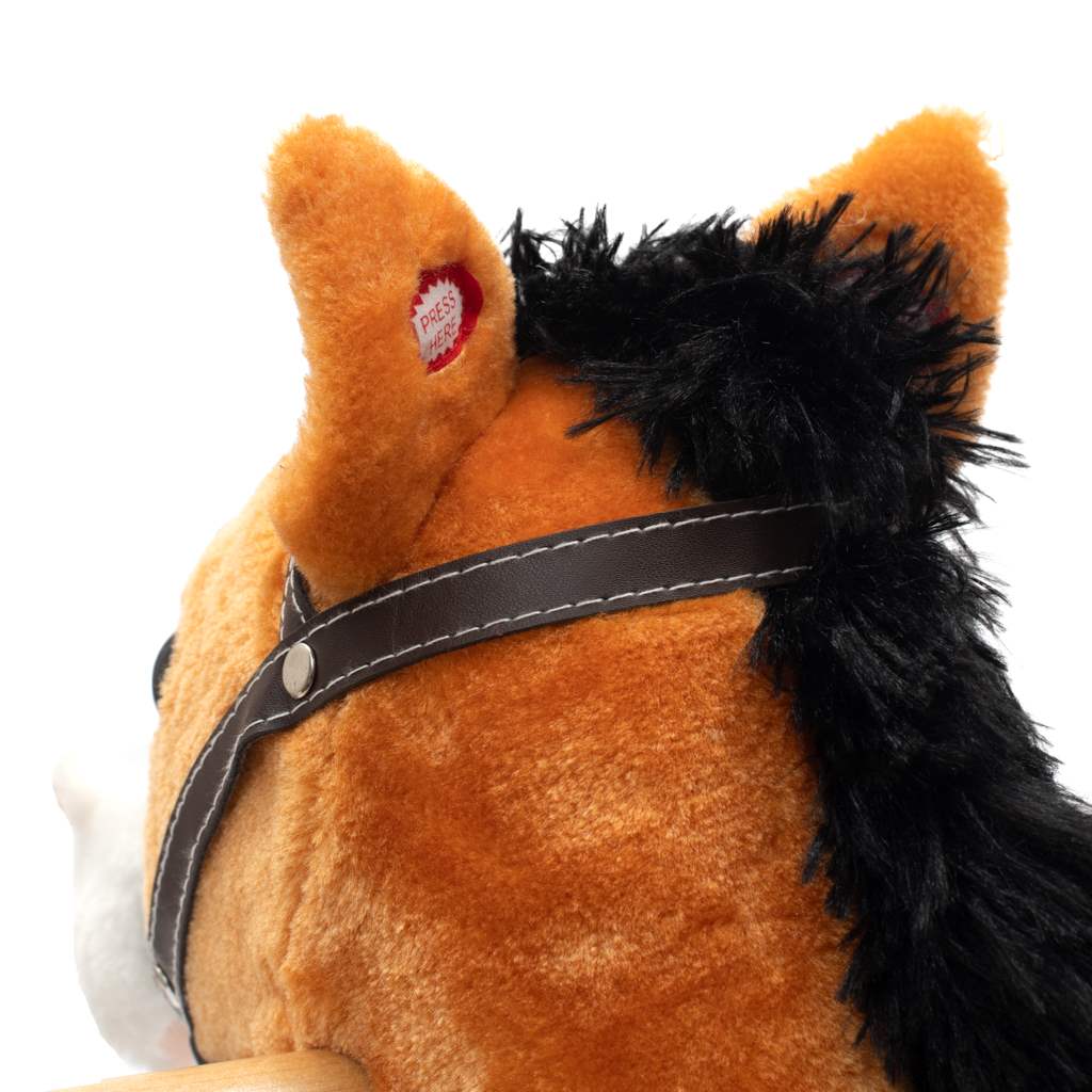 Hintaló dallammal Baby Mix Blesk barna kendővel (a csomagolás sérült)