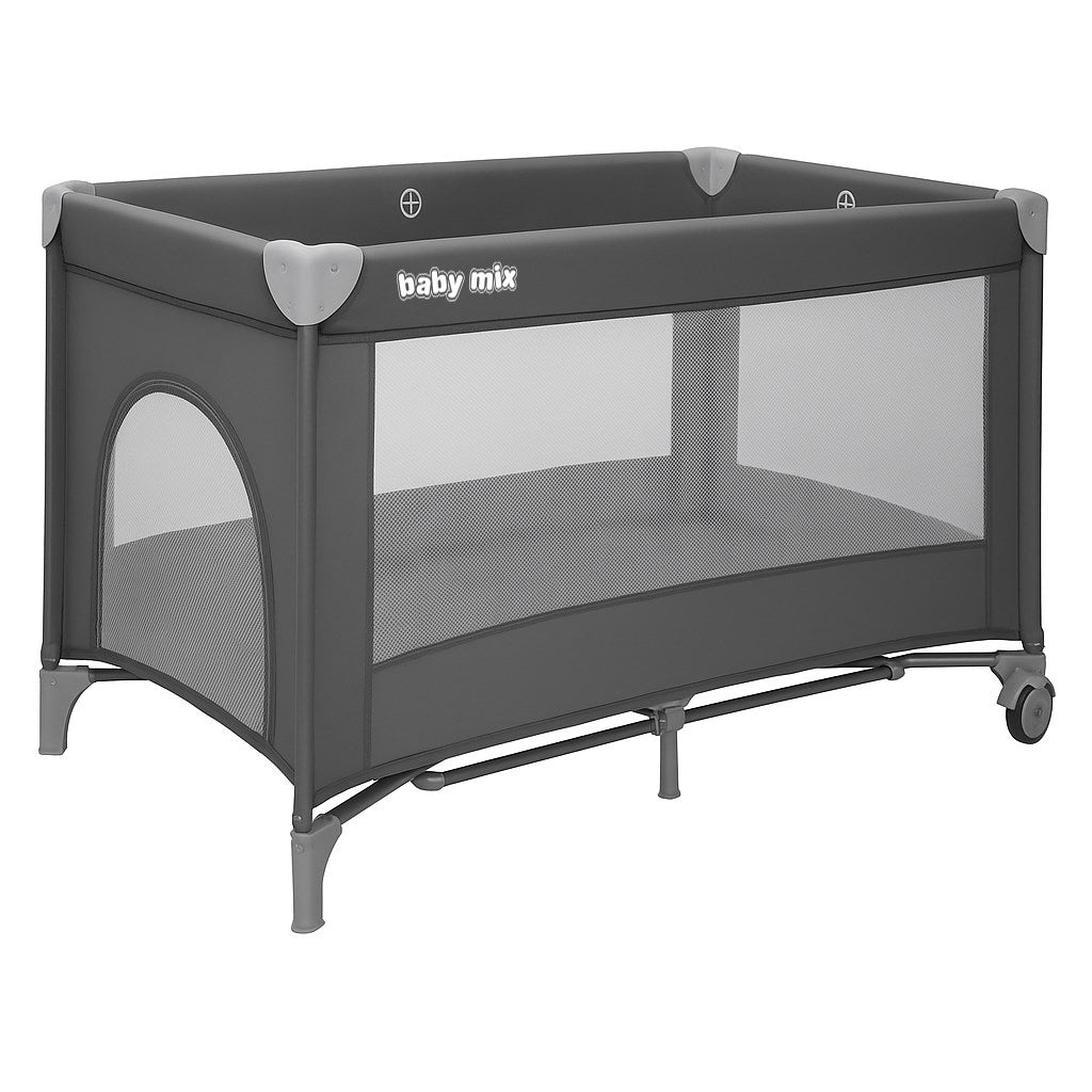 Gyermek utazóágy Simple Baby Mix szürke