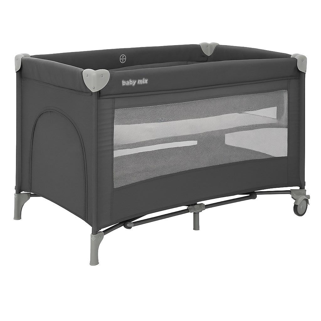 Baby Mix Grow utazóágy függőággyal Lift szürke