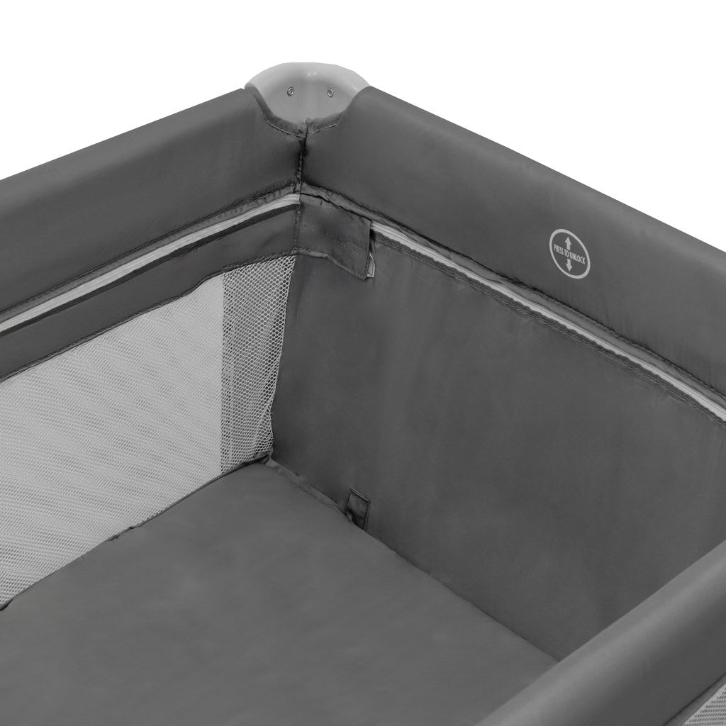 Baby Mix Grow utazóágy függőággyal Lift szürke