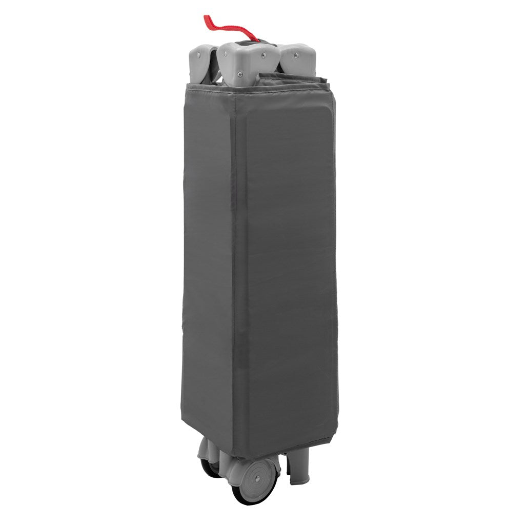 Baba utazóágy kihúzható tálalószekrénnyel Side Baby Mix szürke