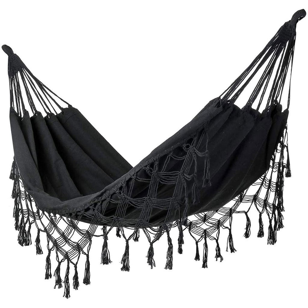 Nagy függő hintaágy két személyre Hamaka XXL BOHO Baby Mix fekete