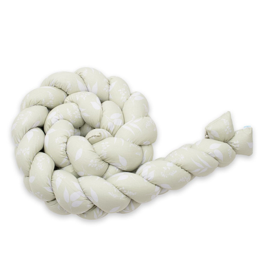 Védő fonott rácsvédő kiságyba New Baby Levelek