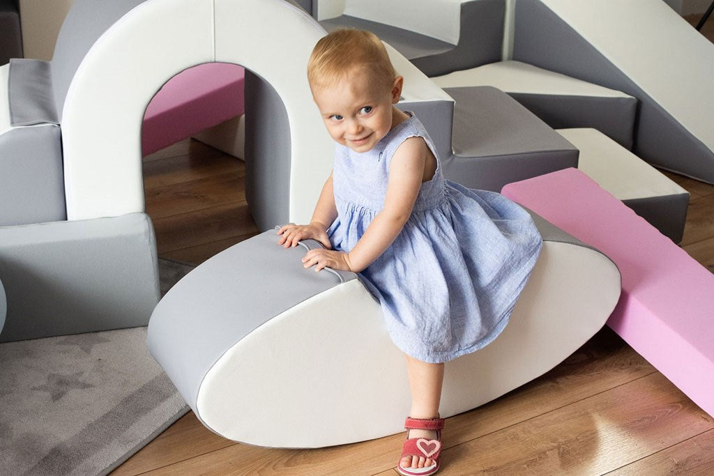 Hab hinta gyermek részére - Rocking Bean white pink