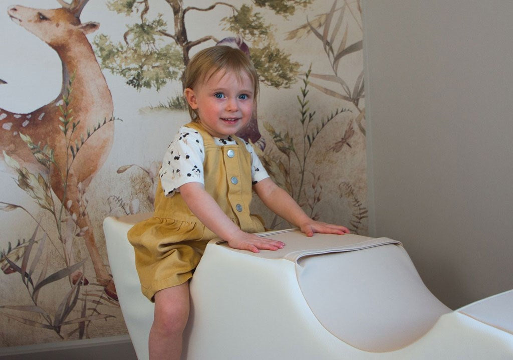 Hab hinta 2 gyermek részére - Rocking Bean white grey