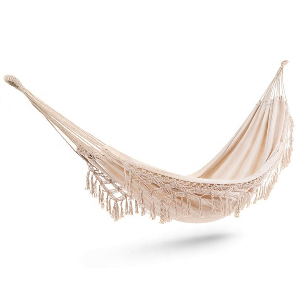 Nagy függő hintaágy két személyre Hamaka XXL BOHO Baby Mix ecru