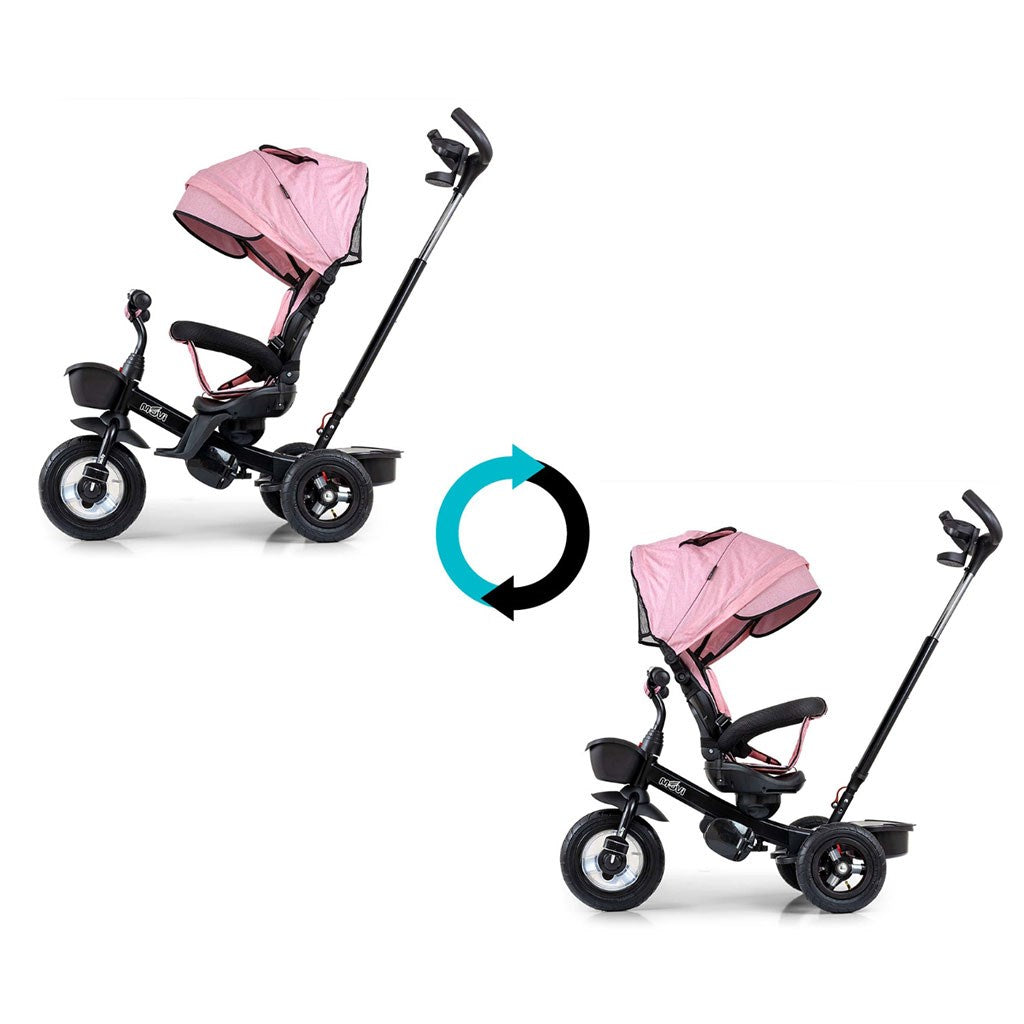 Gyerek háromkerekű bicikli Milly Mally Movi black-pink