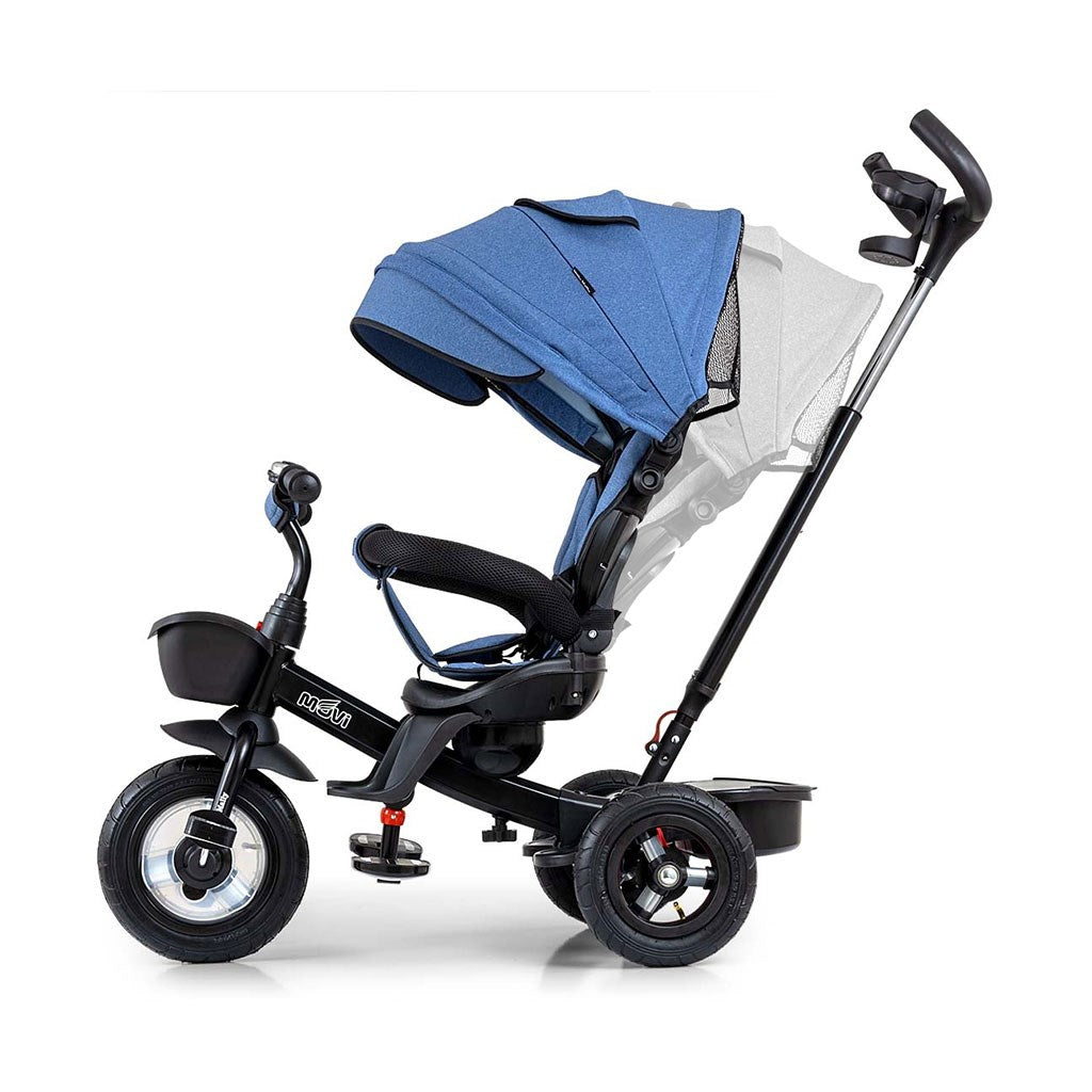 Gyerek háromkerekű bicikli Milly Mally Movi denim