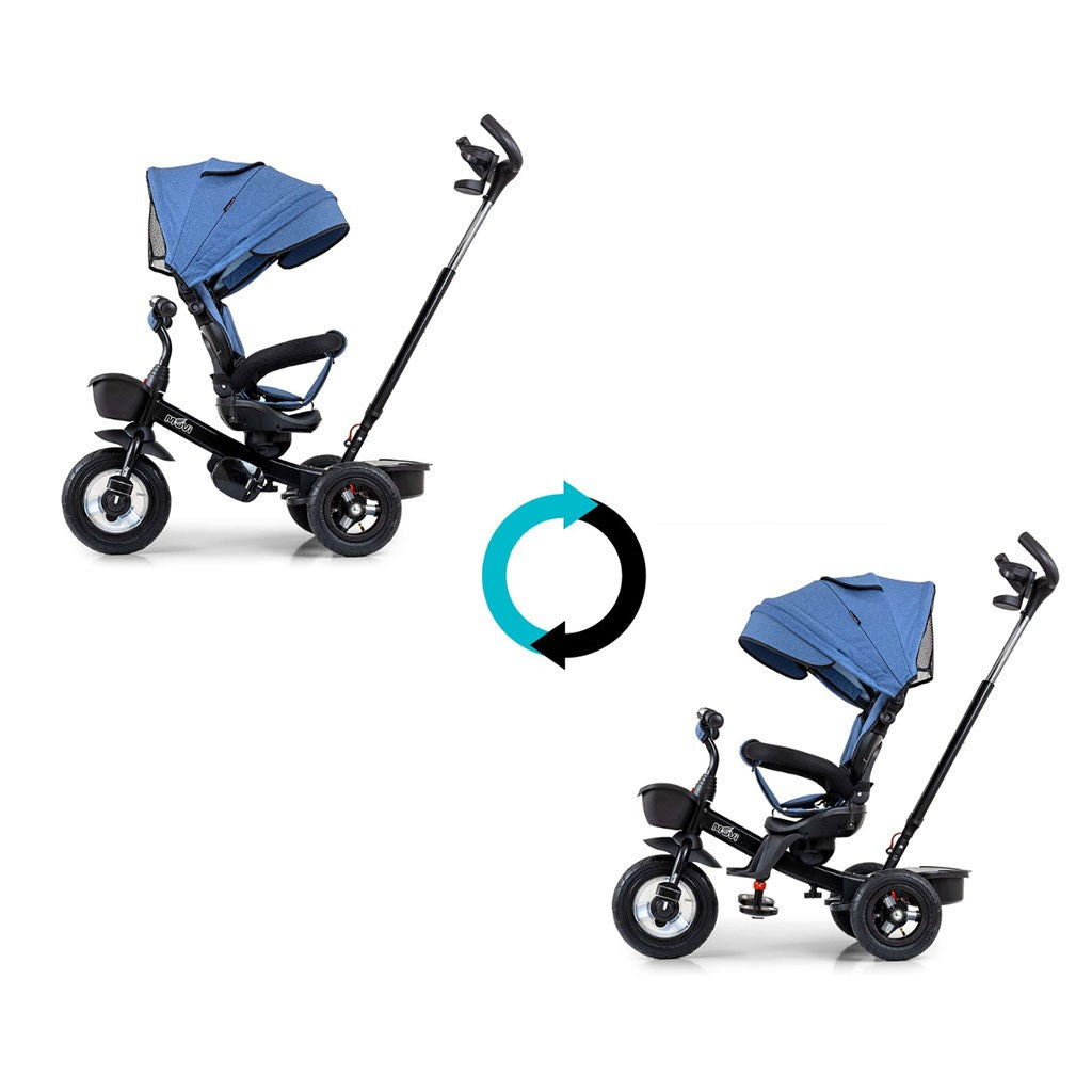 Gyerek háromkerekű bicikli Milly Mally Movi denim