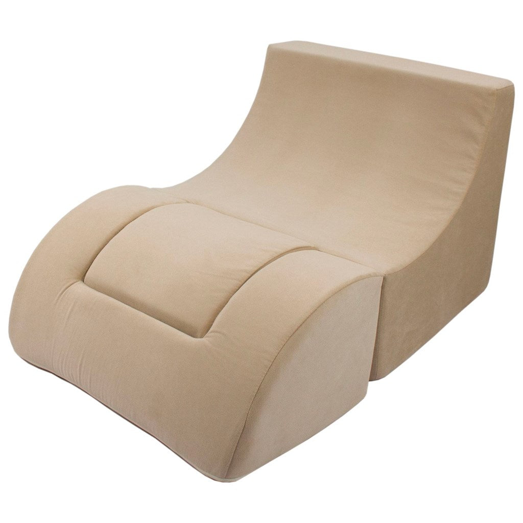 Gyermek összecsukható fotel-nyugágy cappuccino