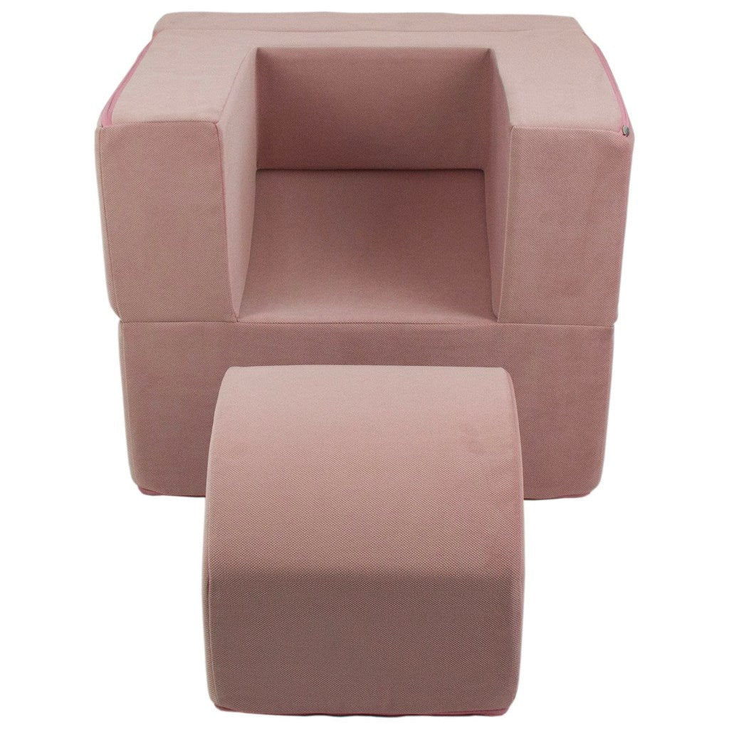 Gyermek összecsukható fotel-nyugágy pink