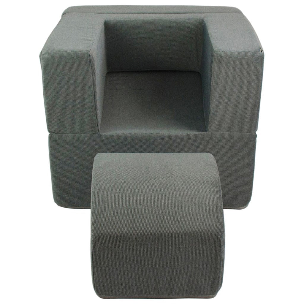 Gyermek összecsukható fotel-nyugágy grey