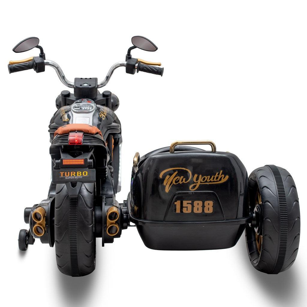 Gyermek elektromos motor SideCar Baby Mix fekete