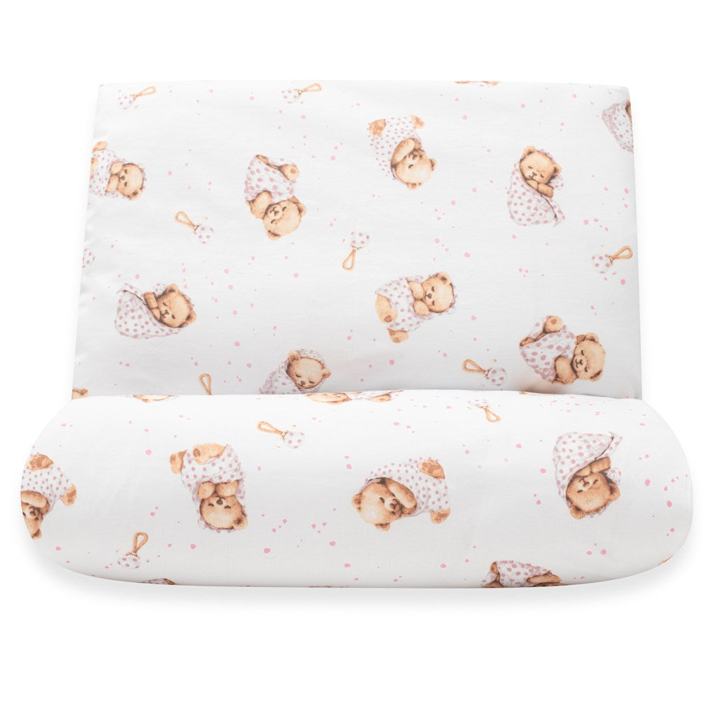 2-részes ágyneműhuzat New Baby Sweet teddy bear 90/120 cm pink