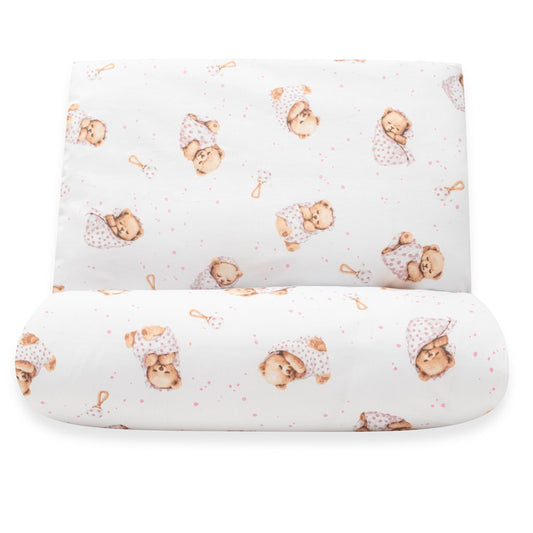 2-részes ágyneműhuzat New Baby Sweet teddy bear 90/120 cm pink