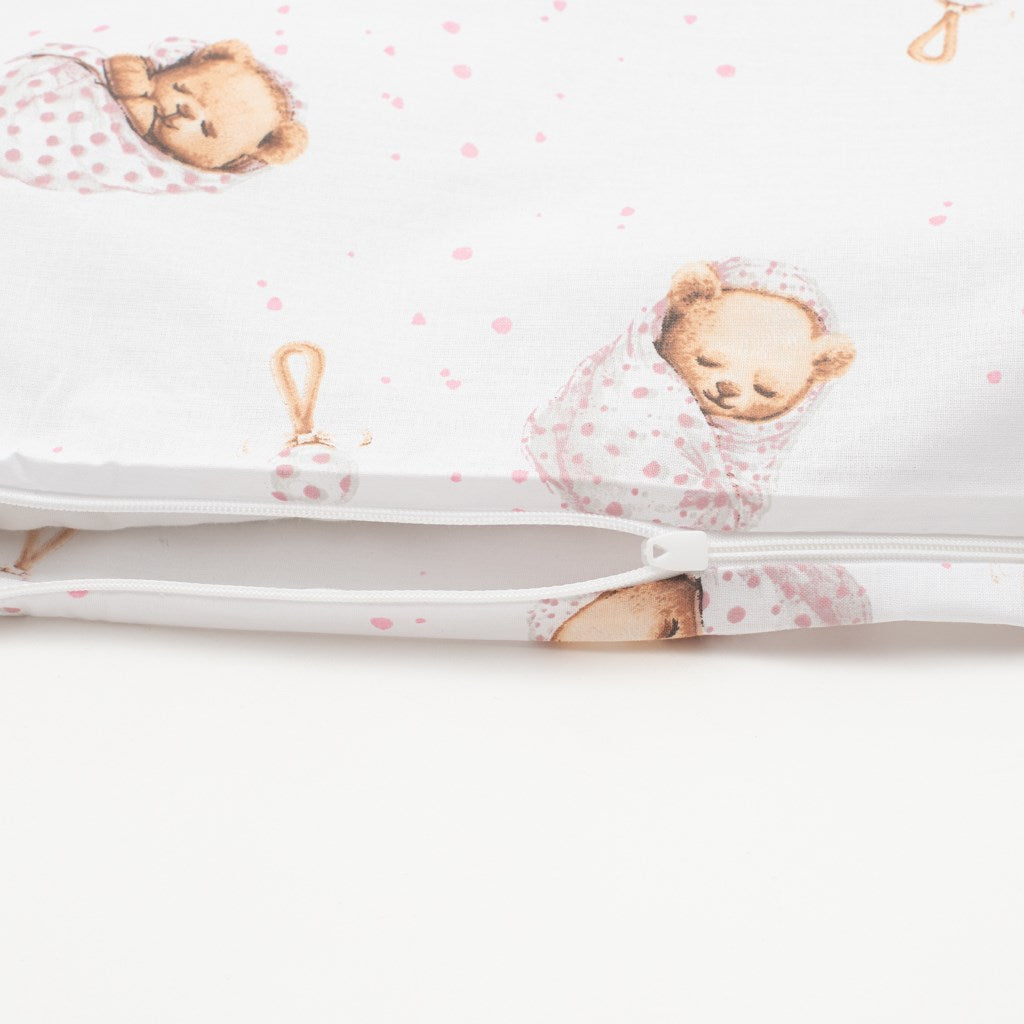 2-részes ágyneműhuzat New Baby Sweet teddy bear 90/120 cm pink