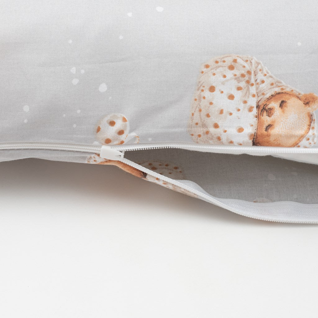 2-részes ágyneműhuzat New Baby Sweet teddy bear 90/120 cm grey