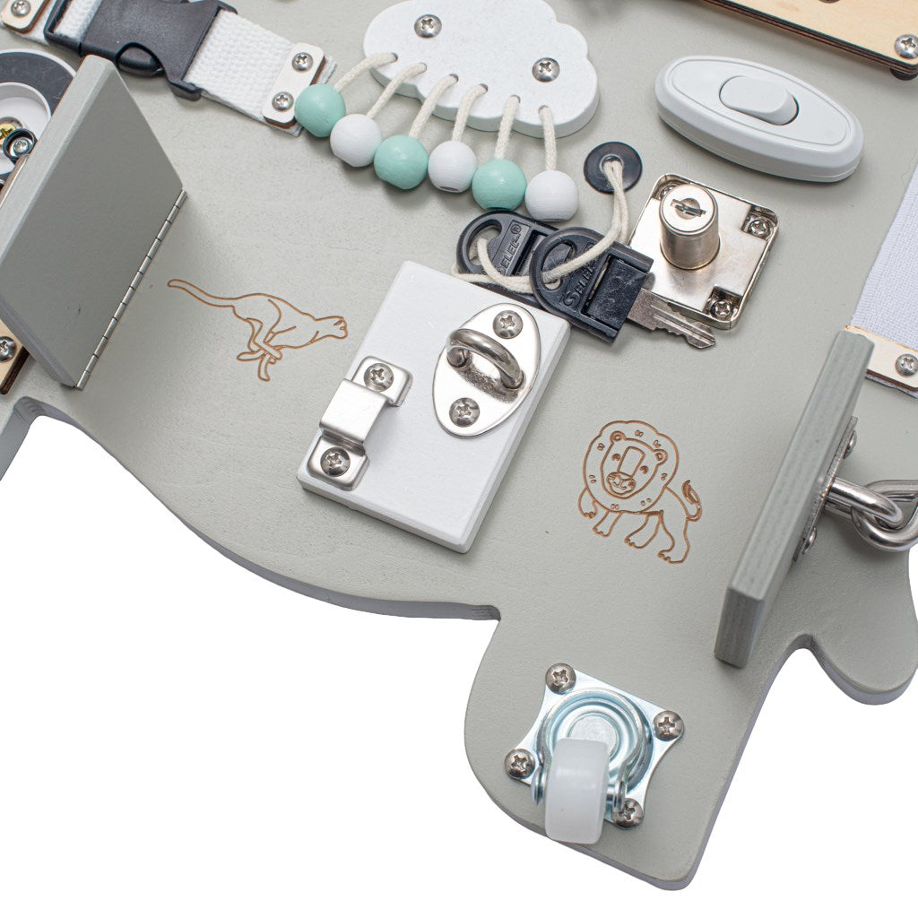 Montessorii matatófal Baby Mix elefánt