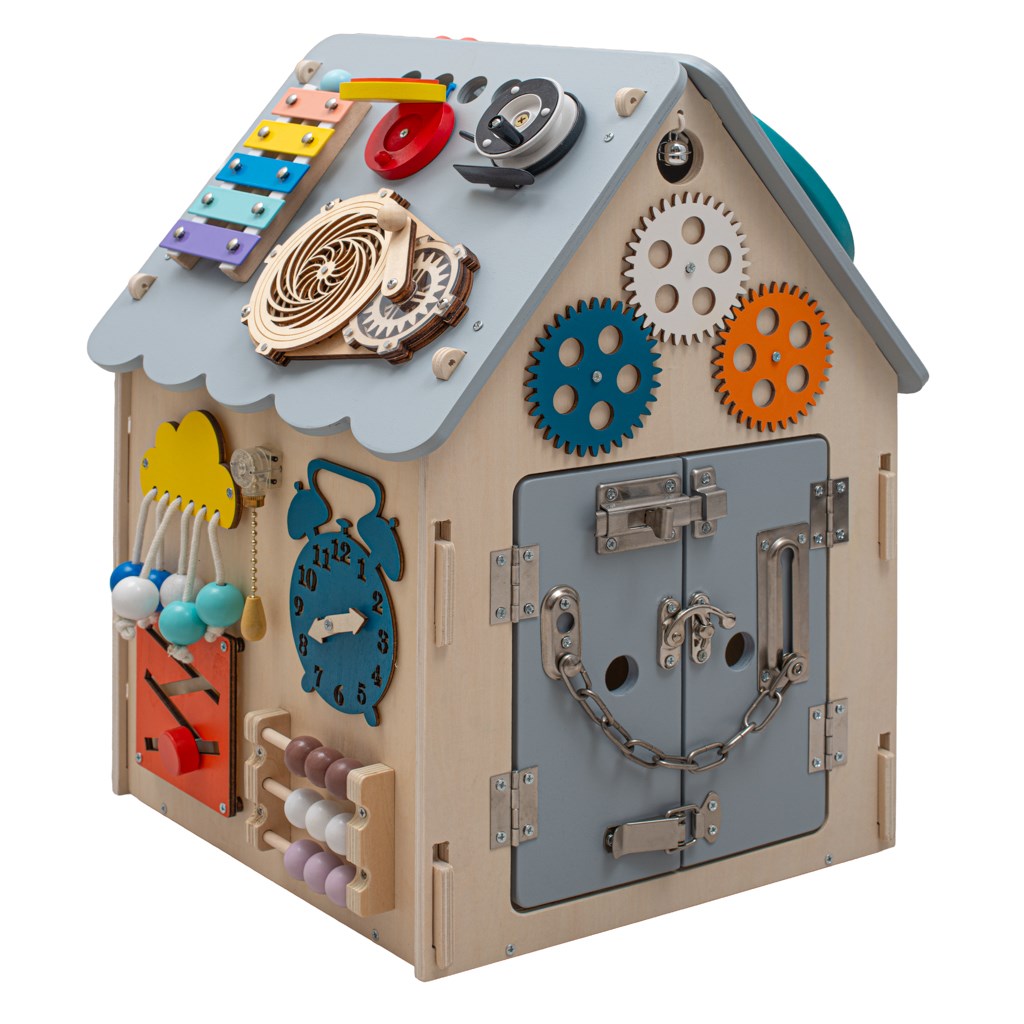 Montessori matató házikó Baby Mix Tevékenységi Tábla LED