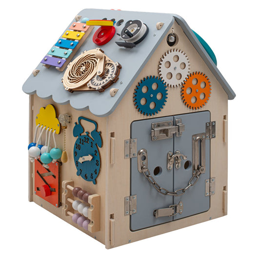 Montessori matató házikó Baby Mix Tevékenységi Tábla LED