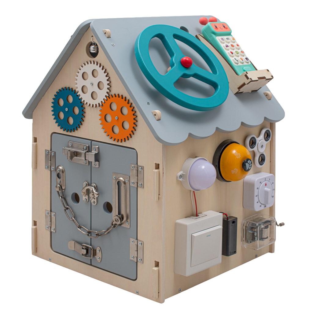 Montessori matató házikó Baby Mix Tevékenységi Tábla LED