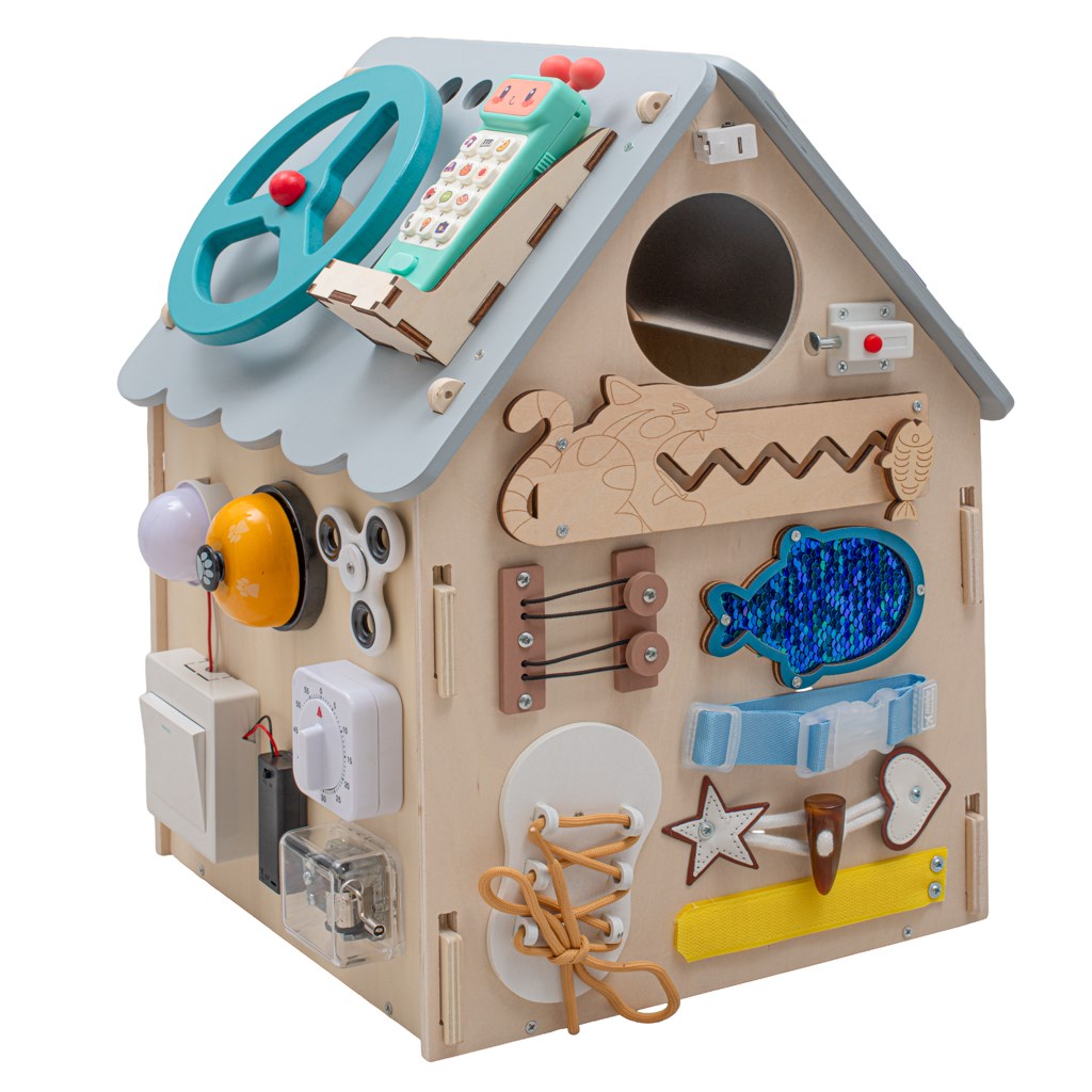 Montessori matató házikó Baby Mix Tevékenységi Tábla LED