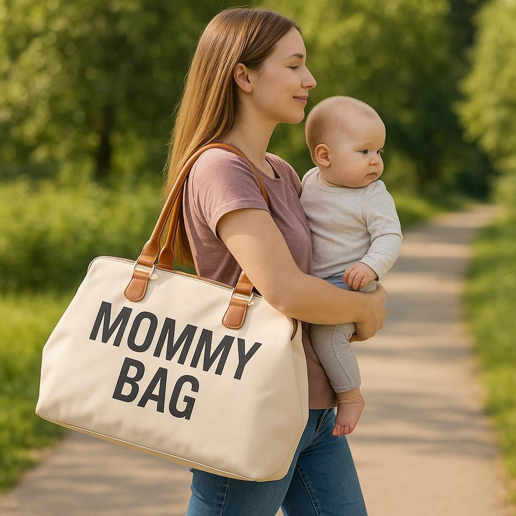 Anyuka táskája Mommy Bag bézs