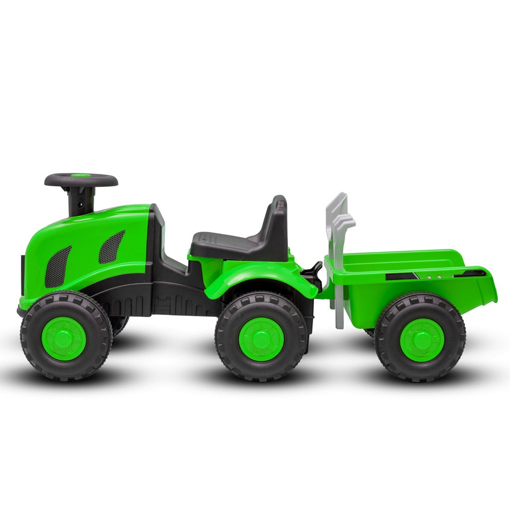 Gyermek lábbal hajtós traktor Baby Mix Benny zöld