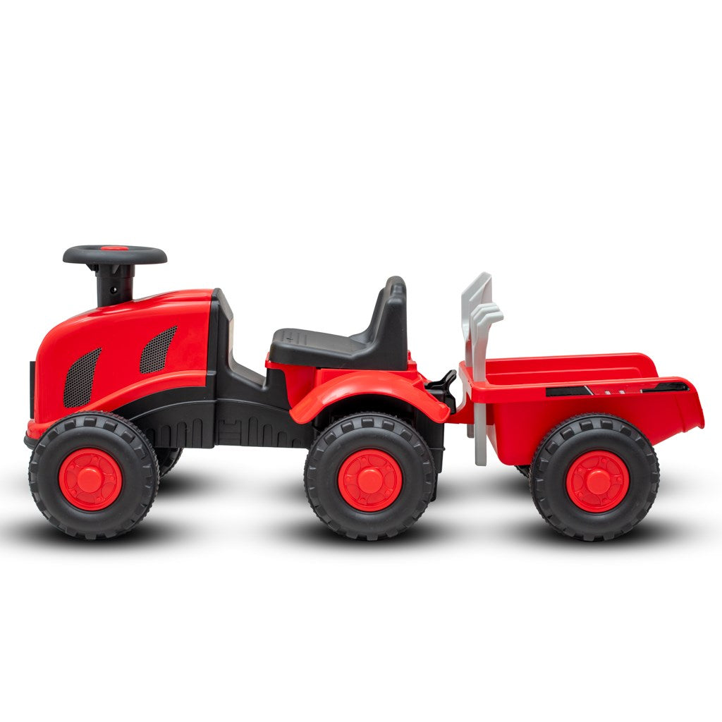 Gyermek lábbal hajtós traktor Baby Mix Benny piros