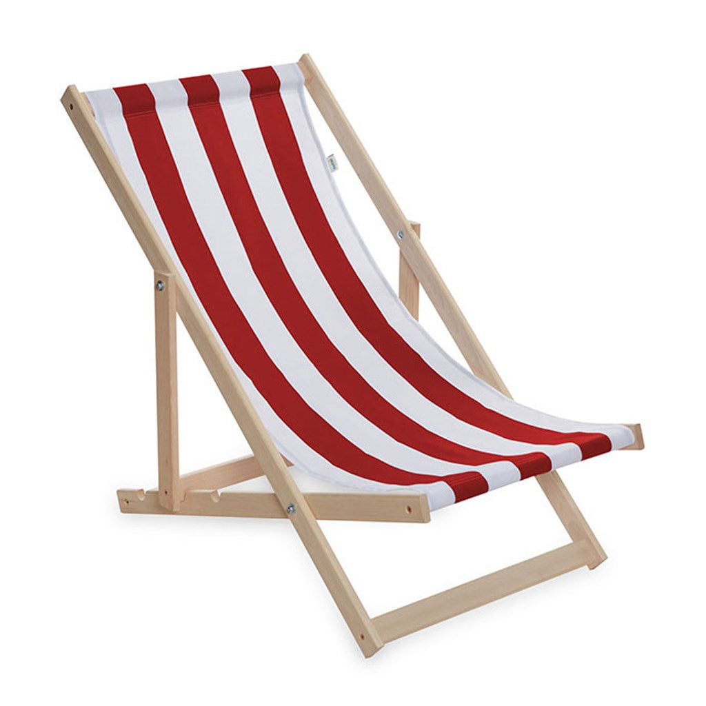 Kerti összecsukható strandnyugágy Baby Mix piros-fehér