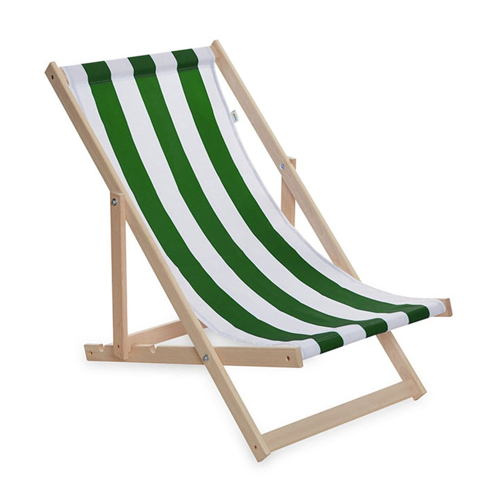 Kerti összecsukható strandnyugágy Baby Mix zöld-fehér