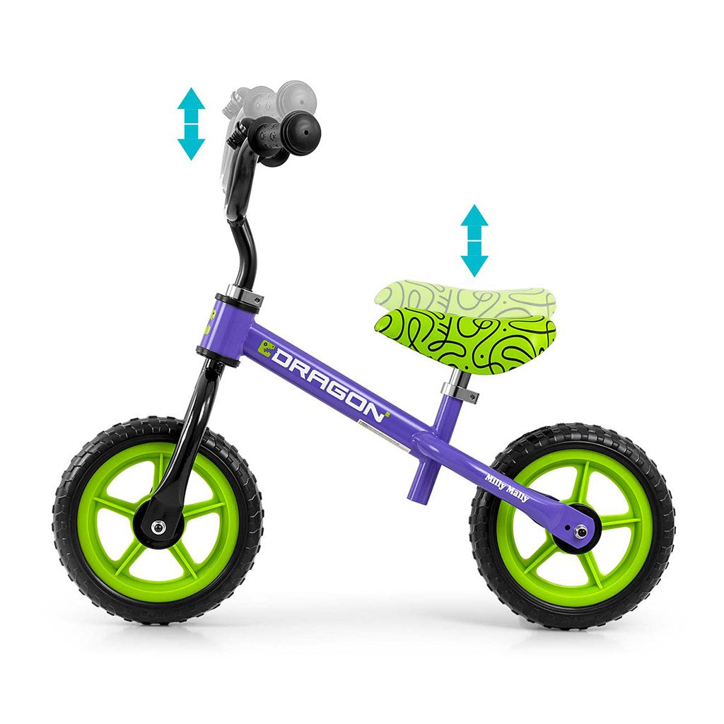 Gyerek futóbicikli Milly Mally Dragon violet