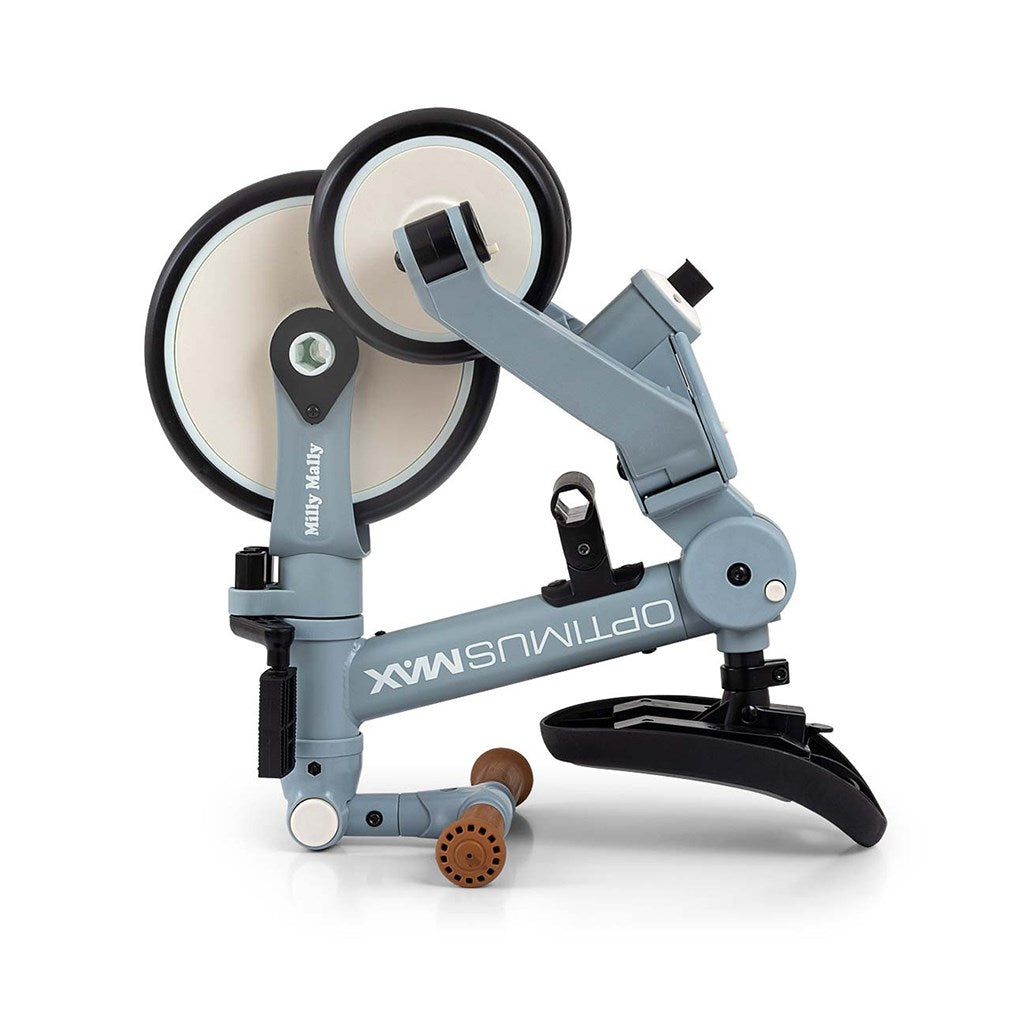 Gyerek háromkerekű bicikli 5az1-ben Milly Mally Optimus Max tolókarral denim