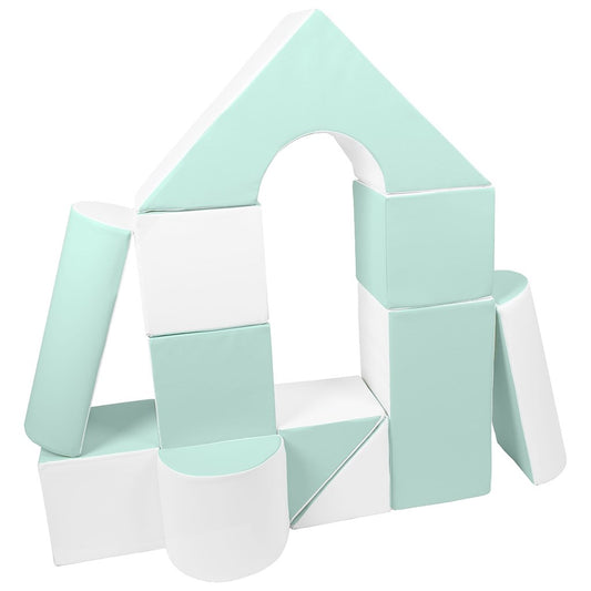 Habkockák – óriási építőkészlet 11 db white-mint