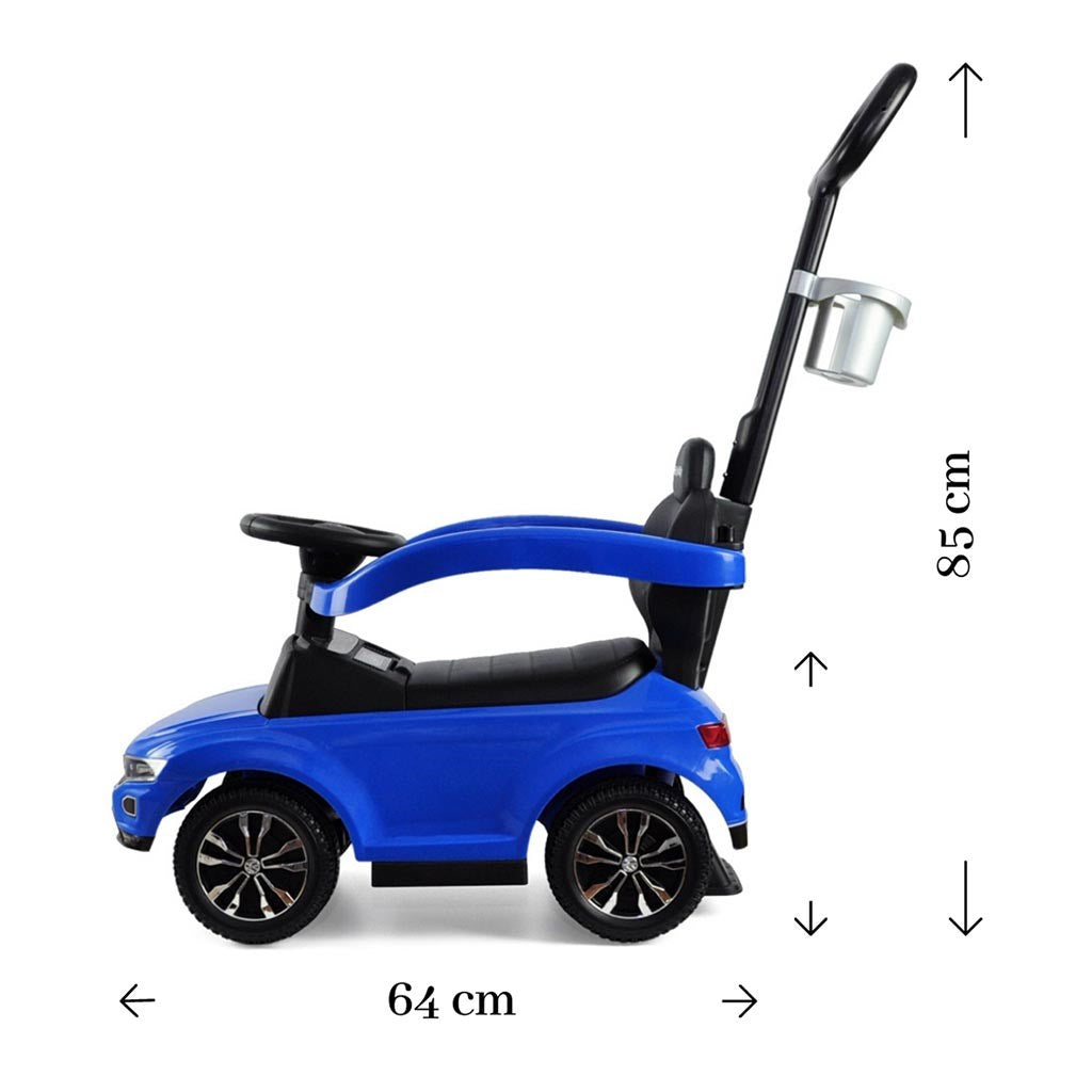 Bébitaxi tolókarral VOLKSWAGEN T-ROC Milly Mally fehér (a csomagolás sérült)