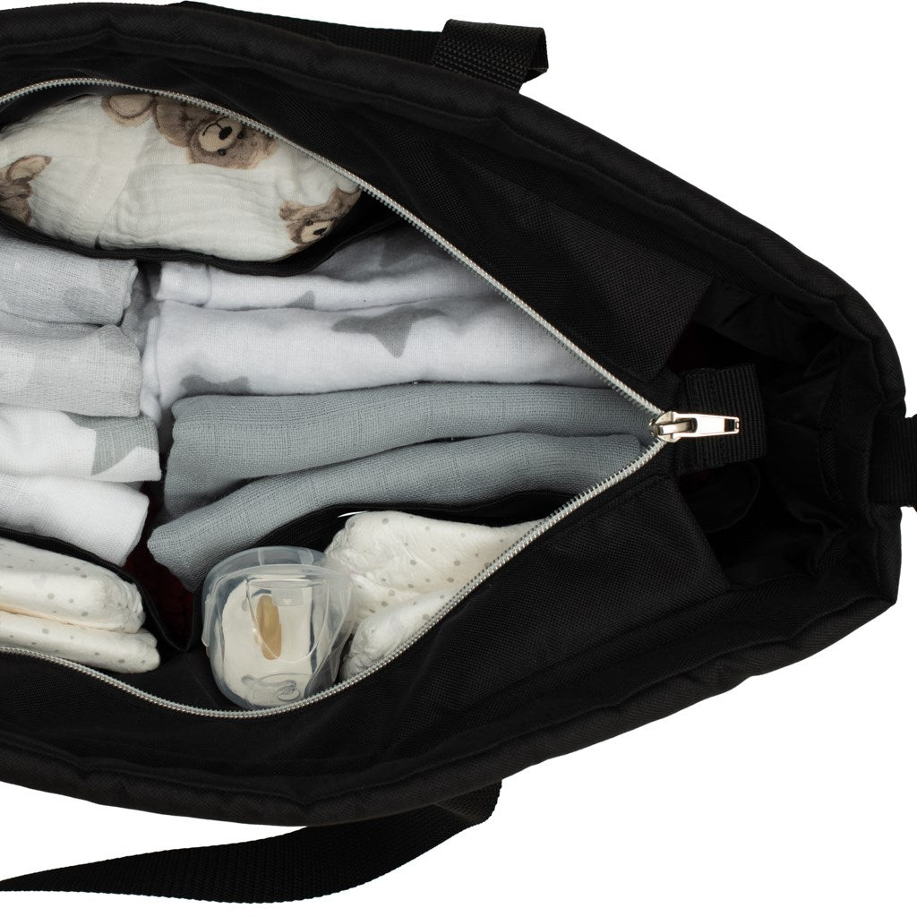 Baby Mix Lux fekete babakocsi táska