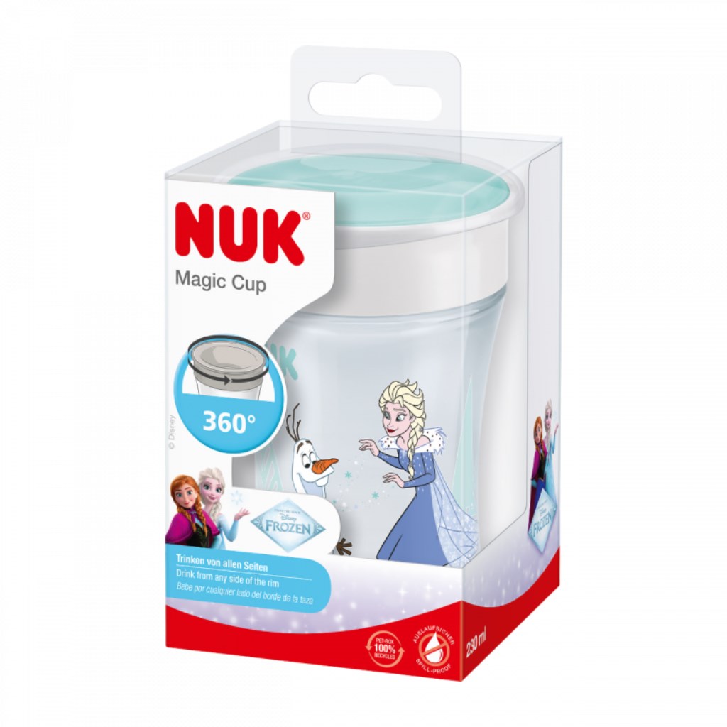 Bájos itató pohár Mini Magic NUK 360° fedéllel Frozen Elsa 230 ml