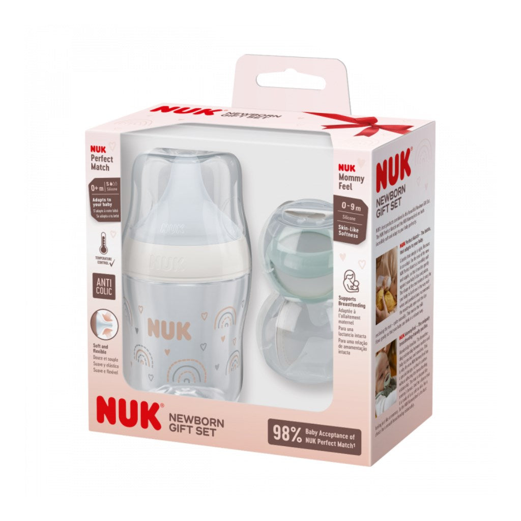 Baba cumisüveg NUK Perfect Match Newborn Gift set 150 ml