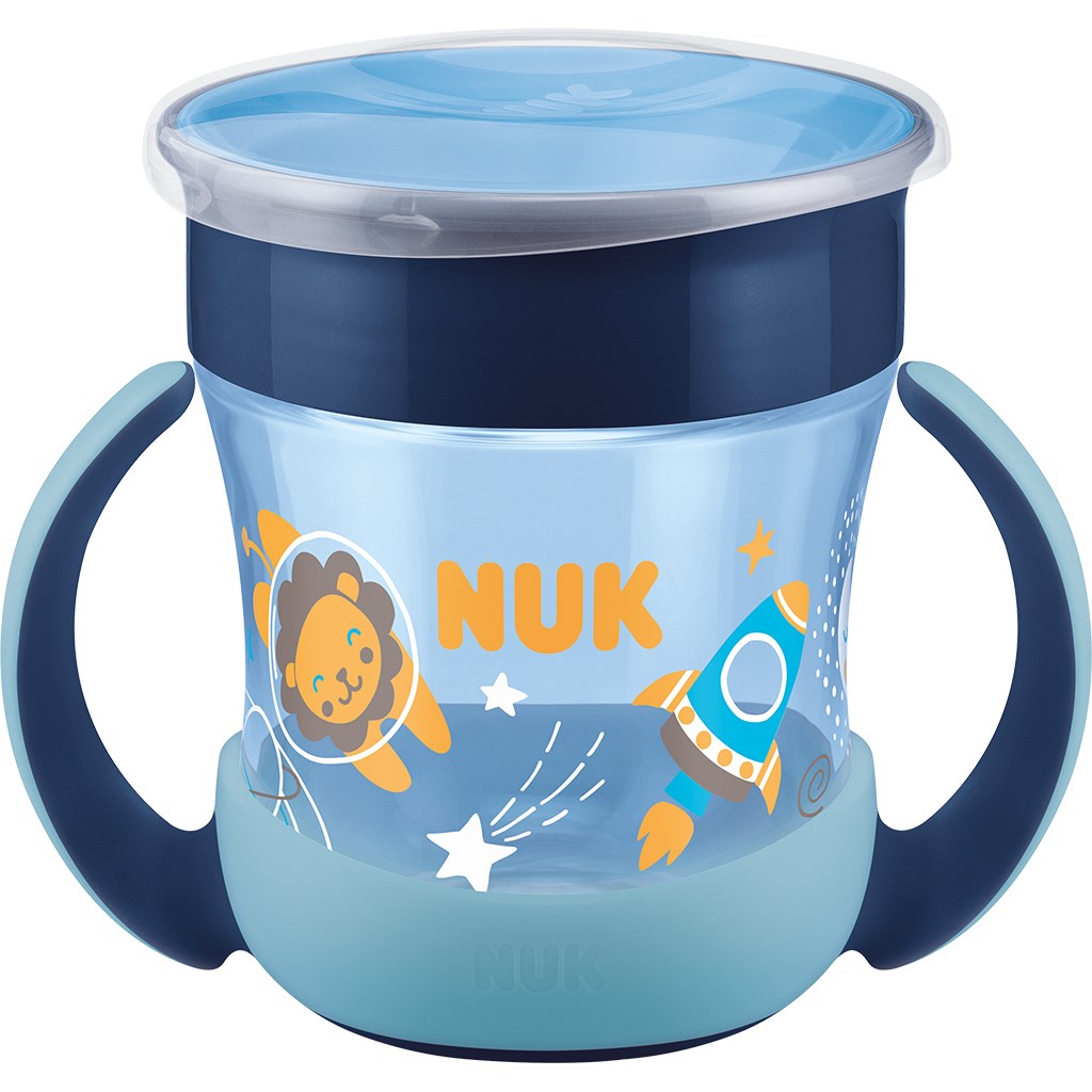 Bájos itató pohár  Mini Magic NUK Cup Night 160 ml blue