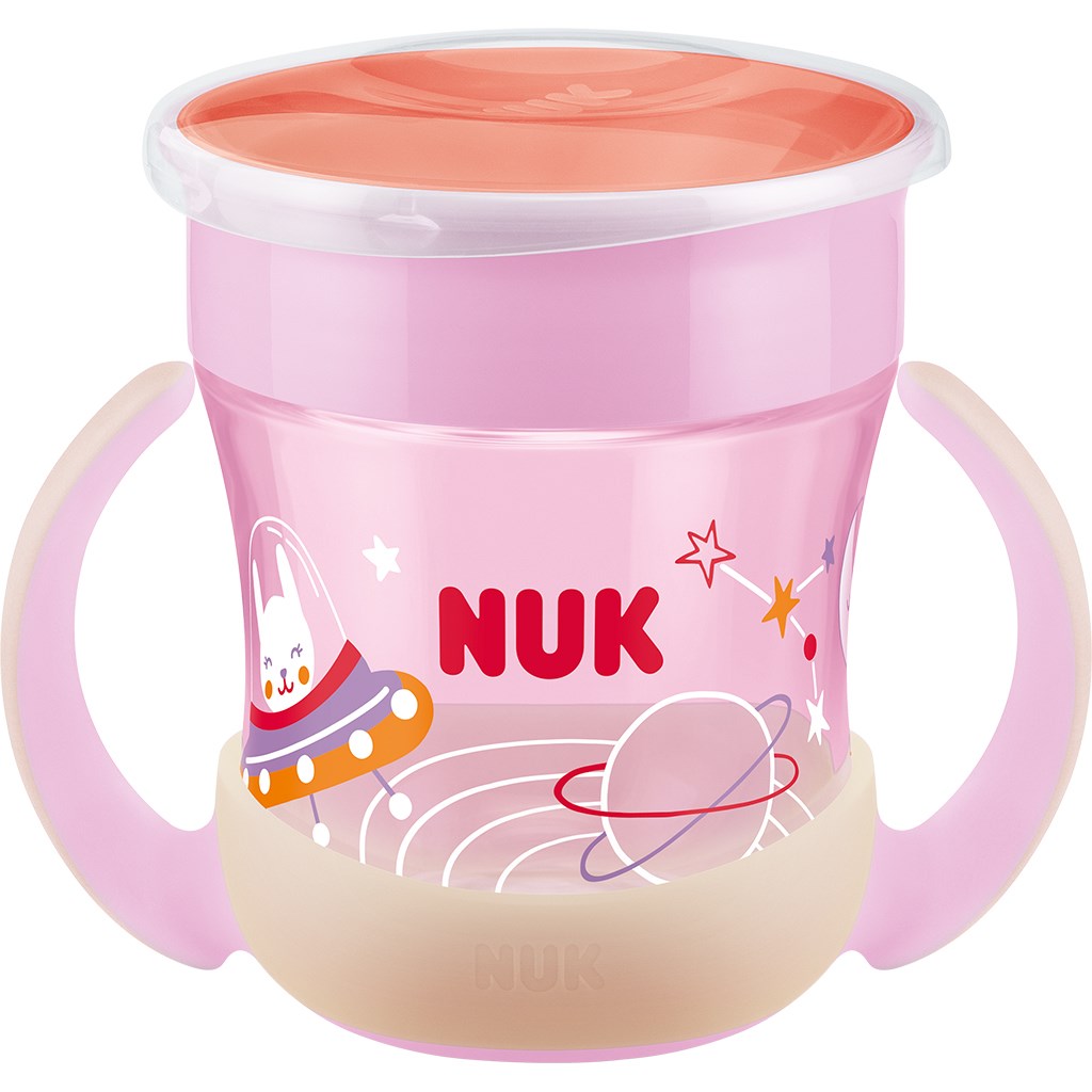 Bájos itató pohár  Mini Magic NUK Cup Night 160 ml pink