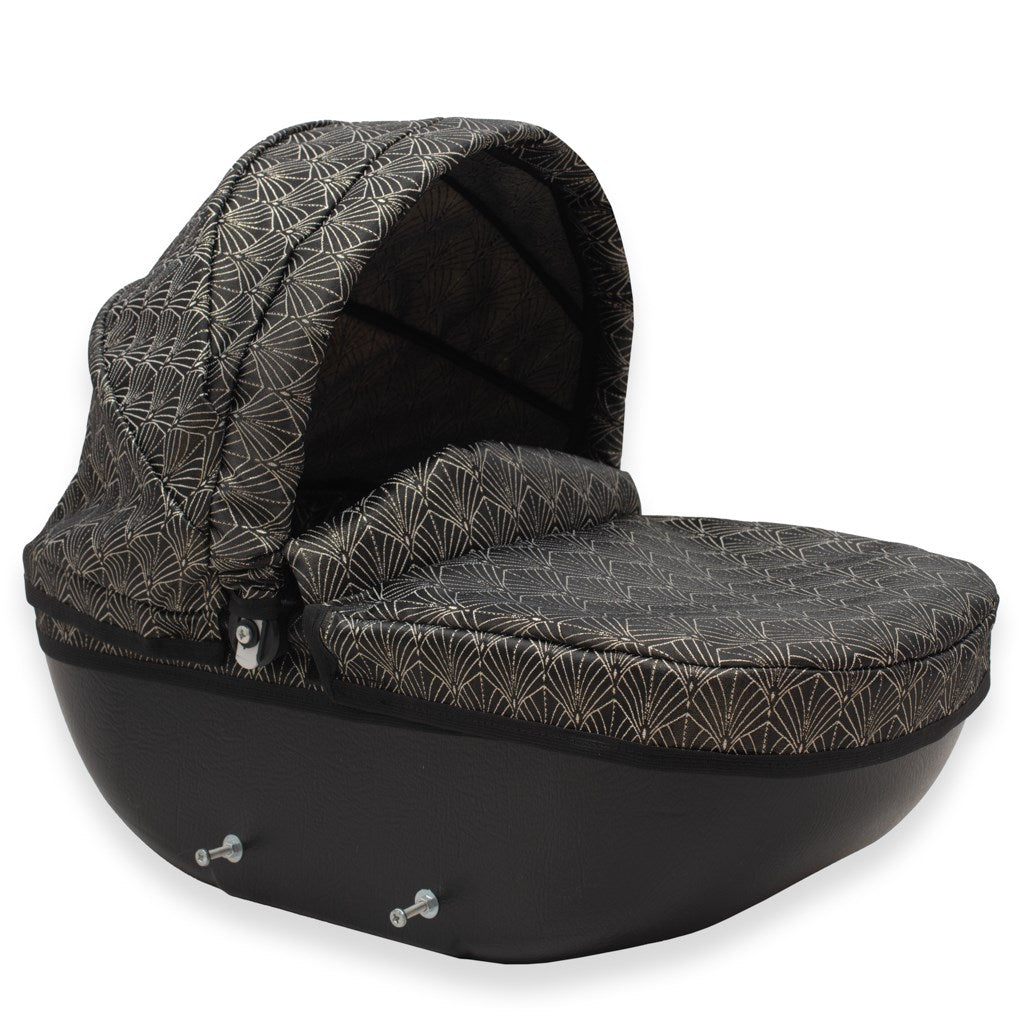 Luxus játék babakocsi New Baby COMFORT arany-fekete