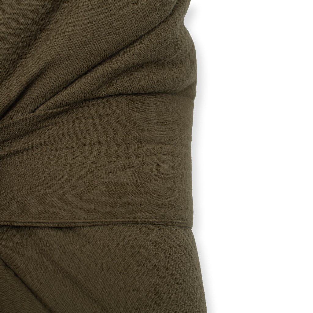 Muszlin megkötős pólya New Baby olive