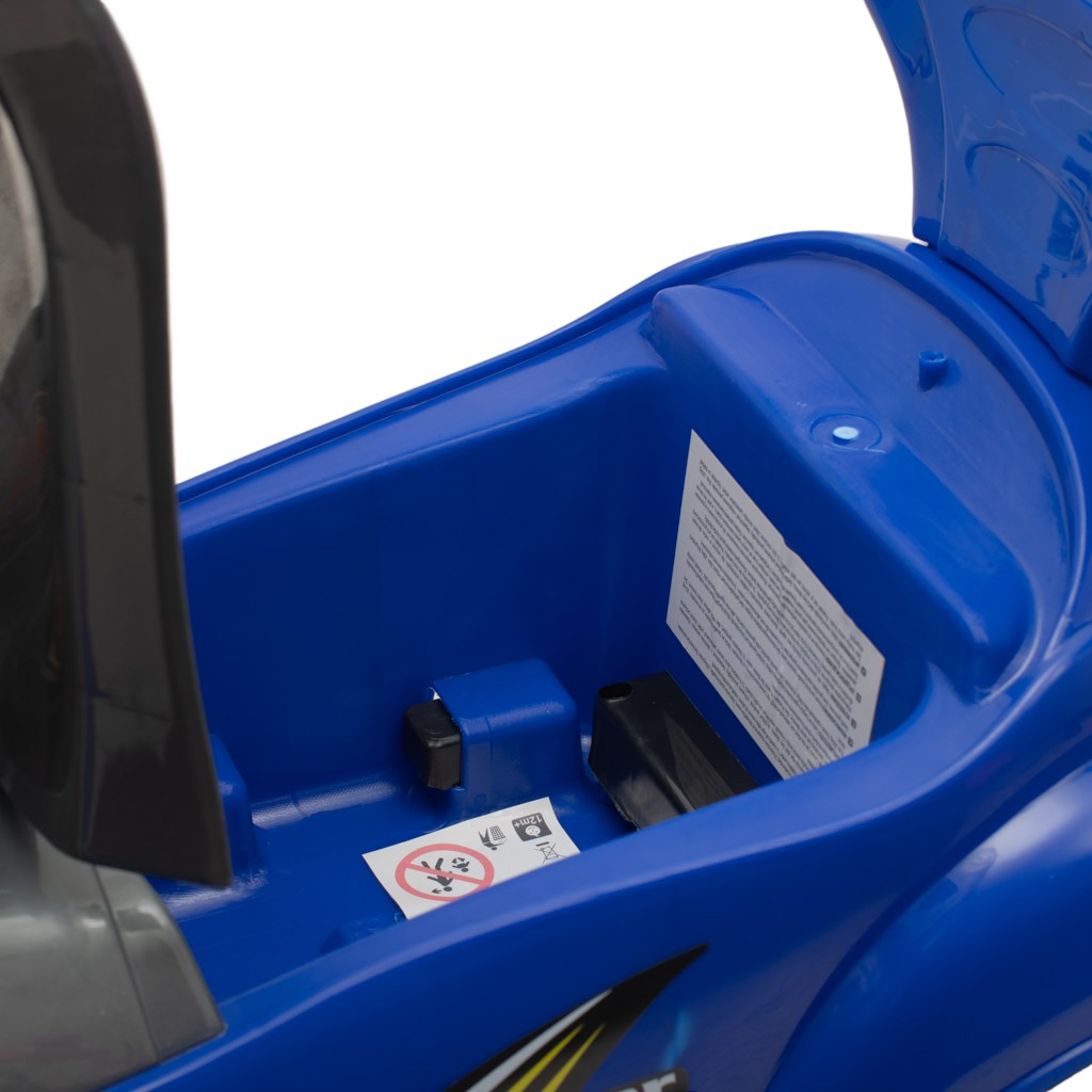 Bébitaxi tolókarral 3az1-ben Baby Mix Mega Car kék (Sérült csomagolás)